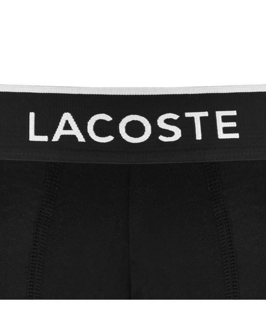 Lacoste Black Underwear 7 Pack Trunks for men