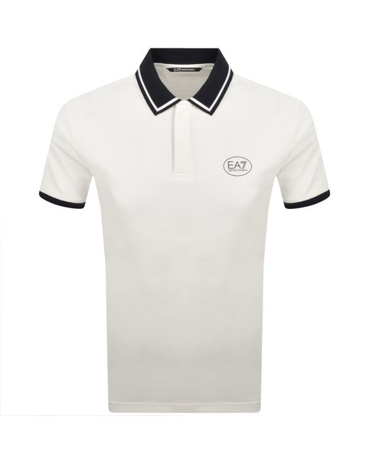 EA7 White Emporio Armani Polo Off for men