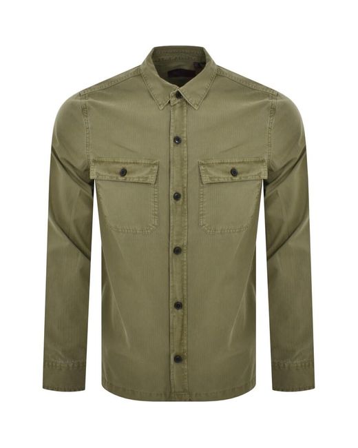 Superdry Green Vintage Military Overshirt for men