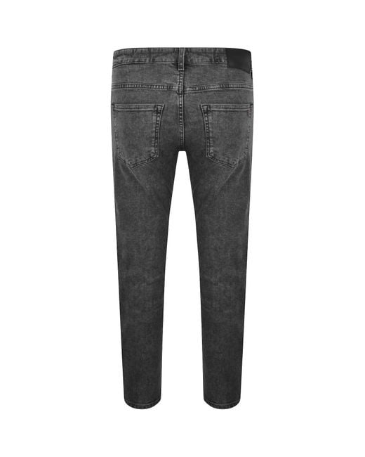 Boss Gray Boss Delaware Slim Fit Jeans for men