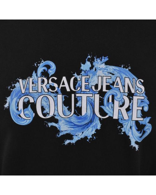 Versace Jeans Black Couture Logo Hoodie for men