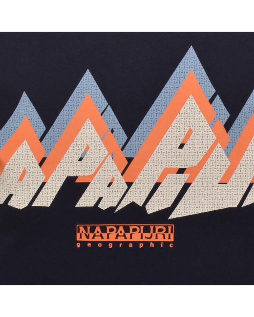 Napapijri Blue S-Fiemme T Shirt for men