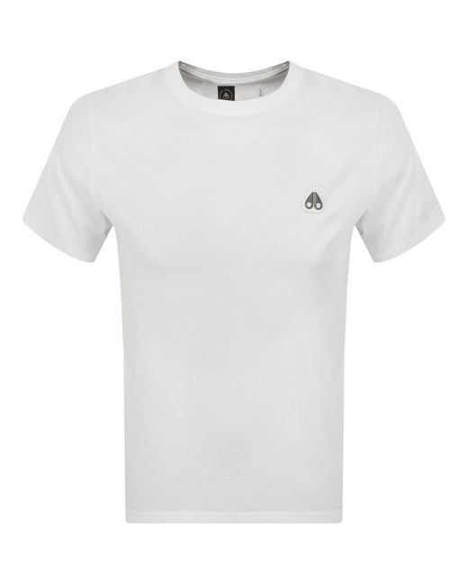 Moose Knuckles White Crescent T Shirt for men