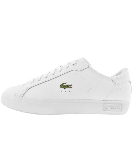 Lacoste White Powercourt 125 2 Trainers for men