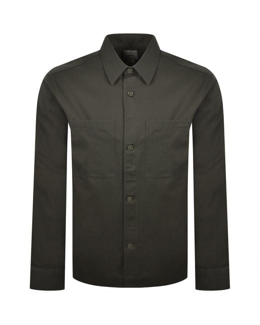 Calvin Klein Green Twill Overshirt for men