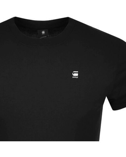 G-Star Black G-Star Lash Logo T Shirt for men