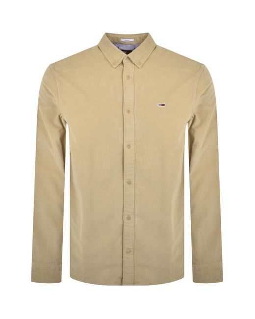 Tommy Hilfiger Natural Corduroy Regular Fit Shirt for men