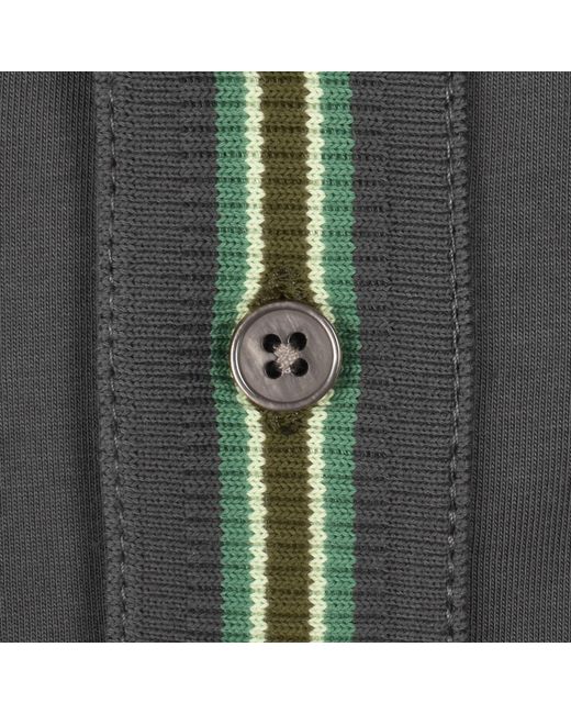 Paul Smith Gray Tipped Polo T Shirt for men