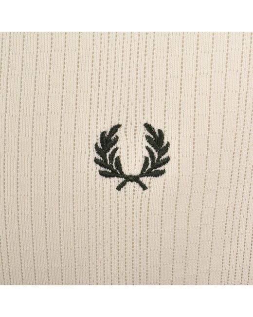 Fred Perry Natural Knit Polo Shirt for men