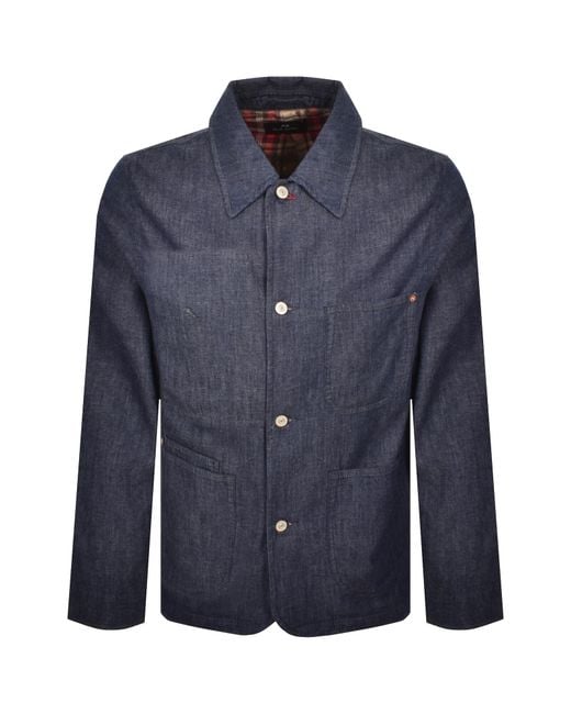 Paul Smith Blue Menswork Overshirt for men