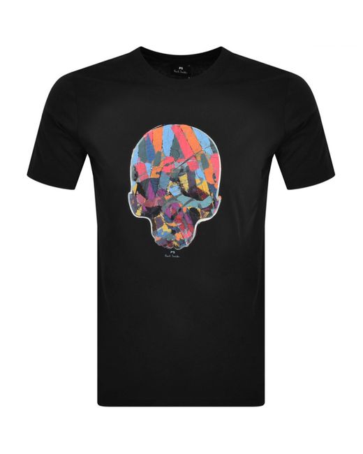 Paul Smith Black Skull T Shirt for men
