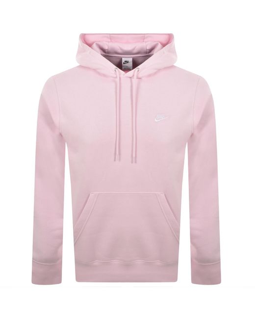 Nike Pink Club Hoodie for men