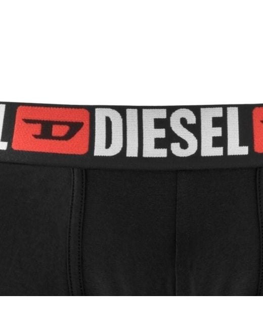DIESEL Black Underwear Damien 3 Pack Boxer Shorts for men