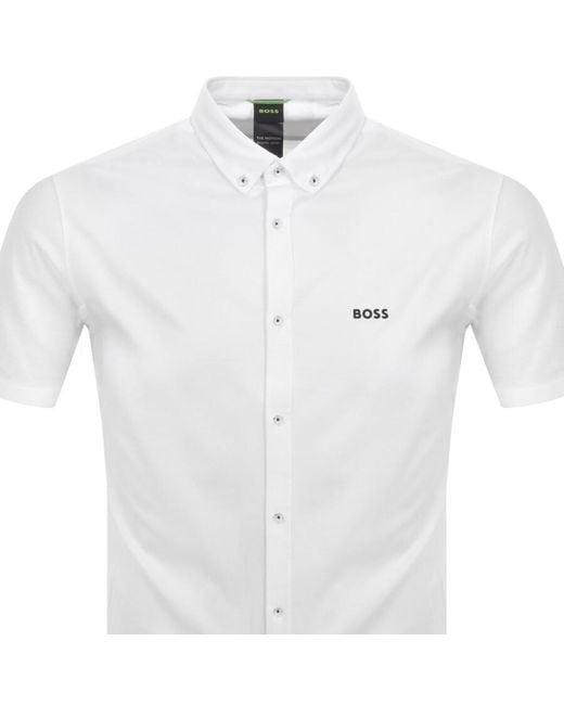 Boss White Boss Motion S Short Sleeved Shirt for men