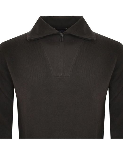 Armani half zip clearance jumper