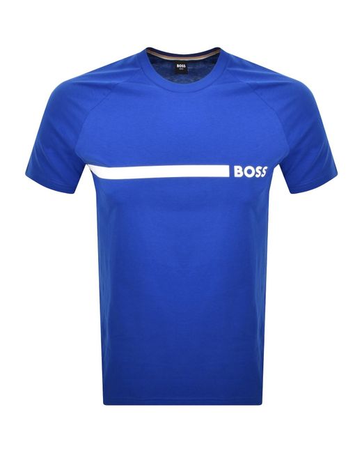 BOSS BUSINESS Blue Boss Slim Fit T Shirt for men