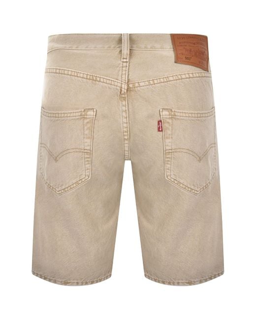 Levi's Natural Original Fit 501 Denim Shorts for men