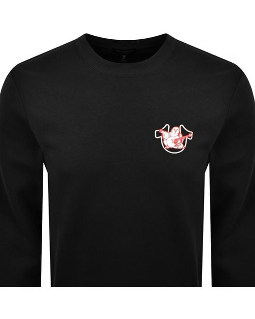 True Religion Black Bold Sweatshirt for men