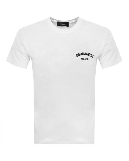 DSquared² White Regular Fit T Shirt for men