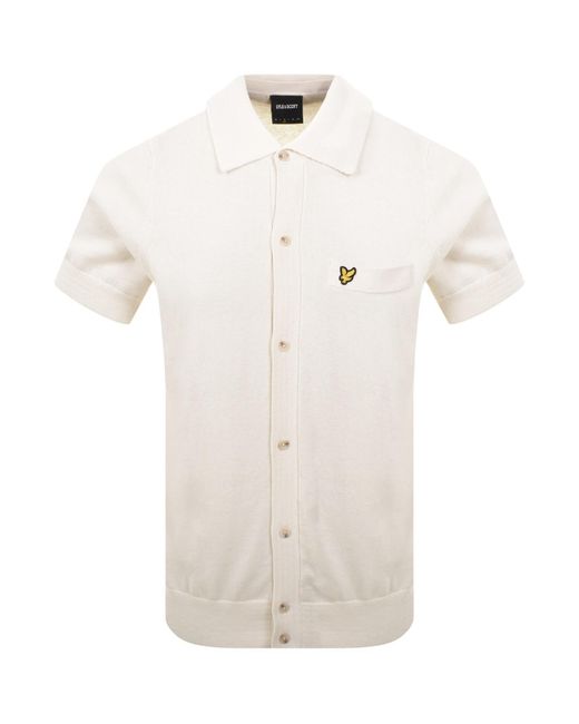 Lyle & Scott Natural Hemp Knitted Shirt for men