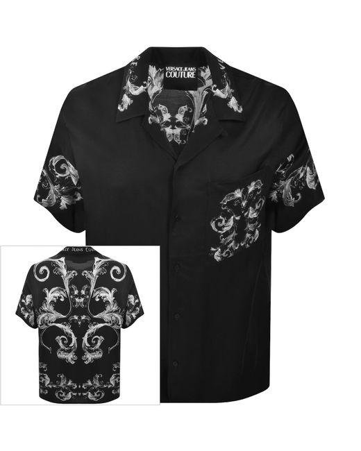 Versace Jeans Black Couture All Over Print Shirt for men