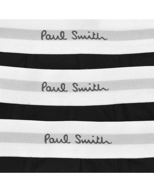 Paul Smith Black 3 Pack Trunks for men