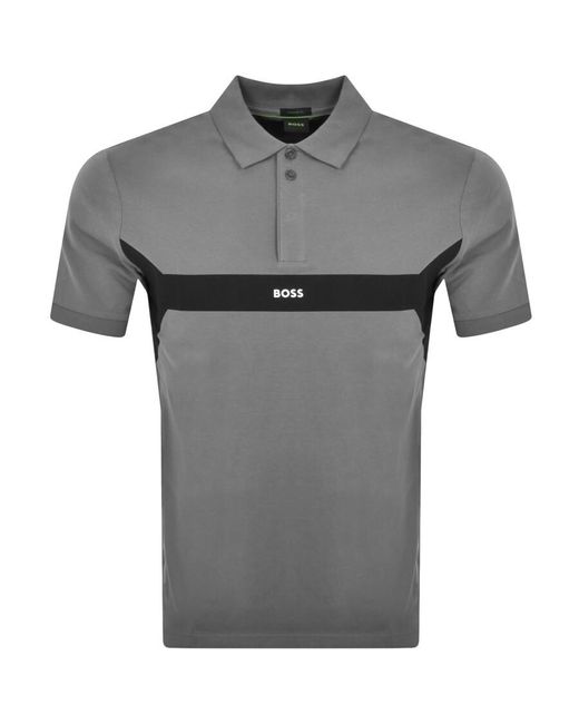 Boss Gray Boss Paddy 2 Polo T Shirt for men