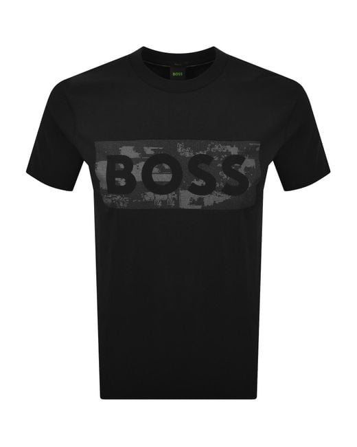 Boss Black Boss Globe Logo T Shirt for men