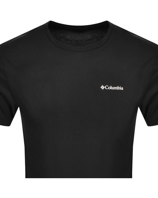 Columbia Black Rapid Ridge Back Graphic T Shirt for men