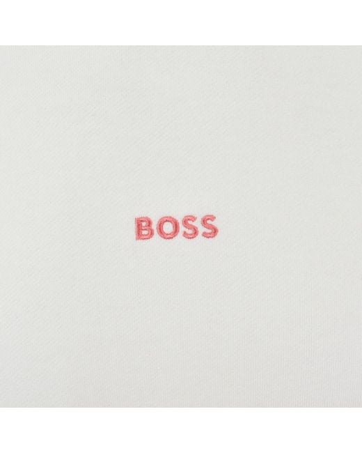 Boss White Boss We Blocks Sweatshirt for men