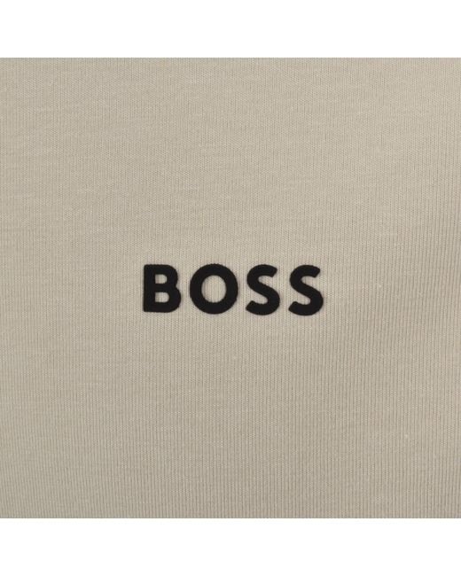 Boss Gray Boss Long Sleeved Stretch T Shirt Light for men