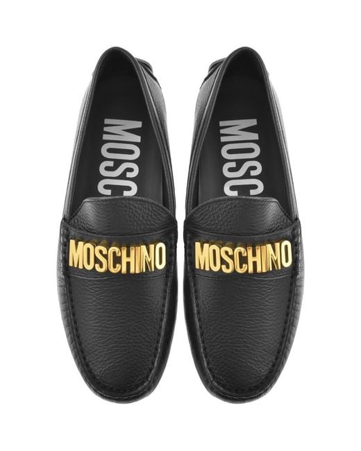 Moschino Black Driver Shoes for men