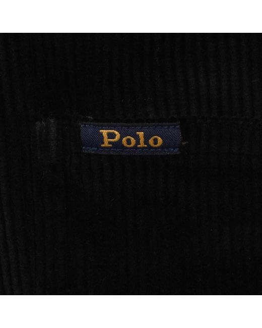 Ralph Lauren Black Corduroy Overshirt for men