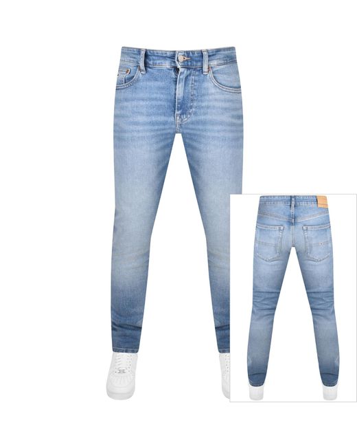 Tommy Hilfiger Blue Slim Scanton Jeans Light Wash for men