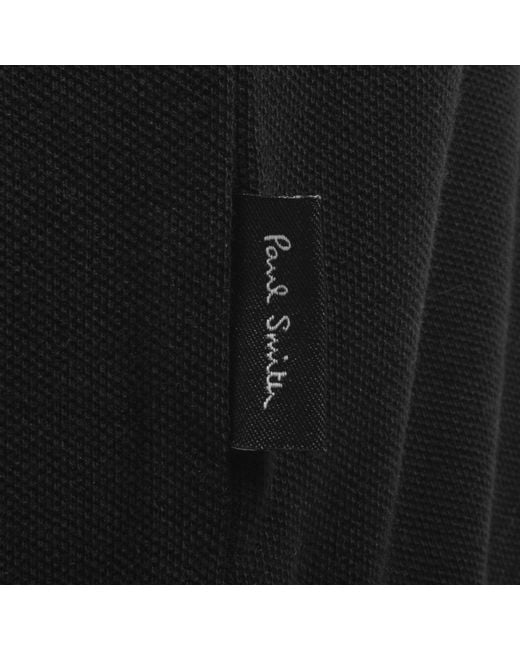 Paul Smith Black Button Front Polo Shirt for men