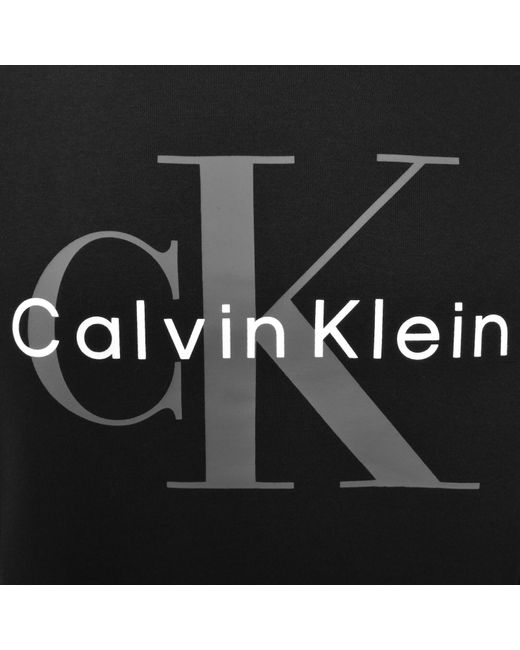 Calvin Klein Black Jeans Monologo Sweatshirt for men