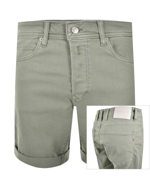 Replay Green Rbj 981 Shorts for men