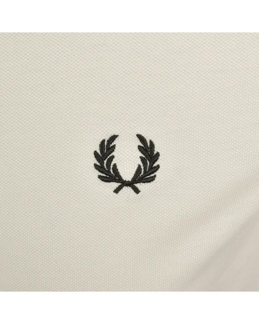 Fred Perry Gray Twin Tipped Cuff T Shirt for men