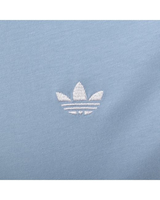 Adidas Originals Blue Logo T Shirt for men