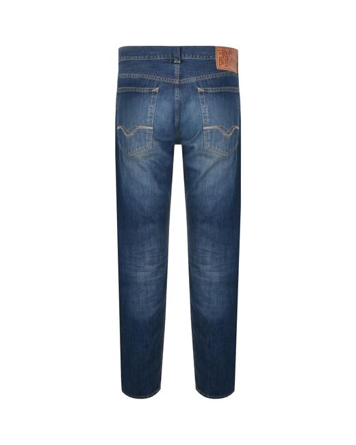 Replay Blue Neaal Slim Fit Mid Wash Jeans for men