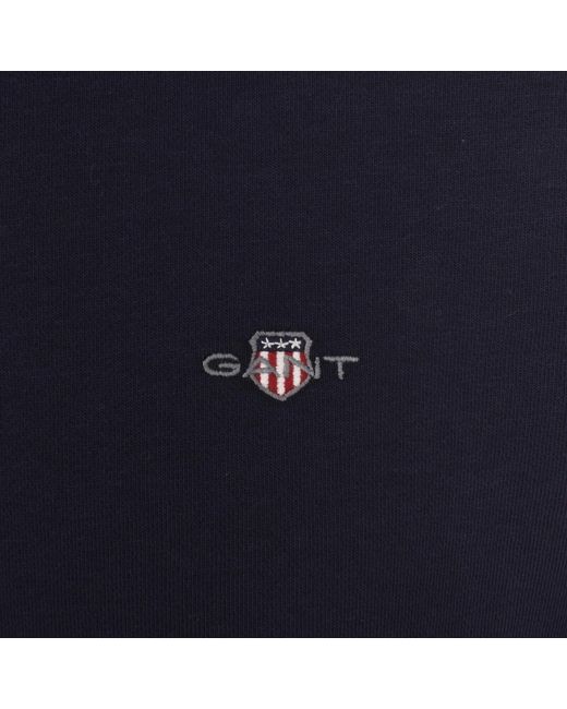 Gant Blue Shield Reg Shield Half Zip Sweatshirt for men