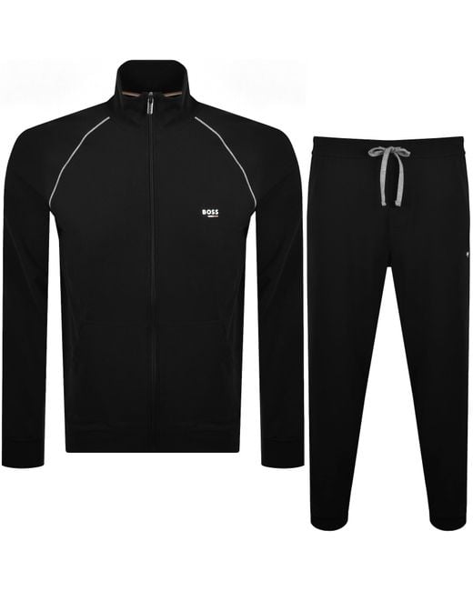BOSS BUSINESS Black Boss Oliver Full Zip Tracksuit for men