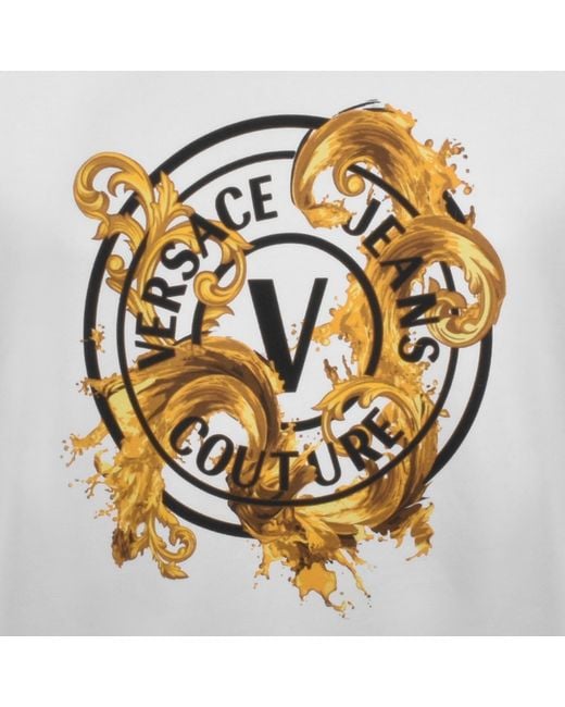 Versace Jeans Gray Couture Logo Sweatshirt for men