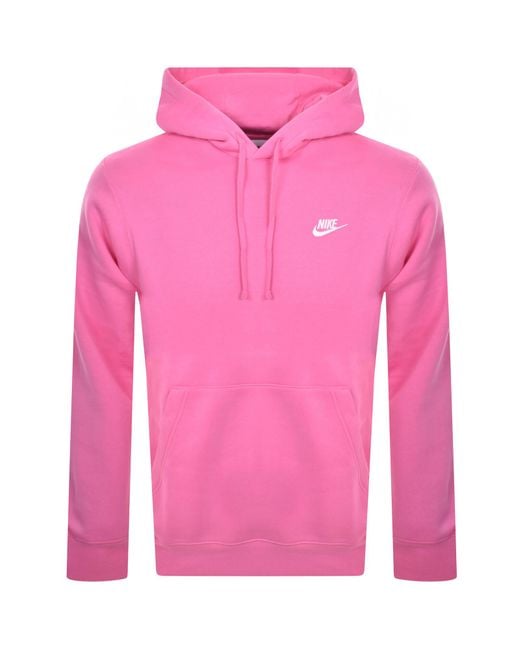 Nike Pink Club Hoodie for men