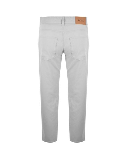 BOSS BUSINESS Gray Boss Re Maine 5 Trousers for men