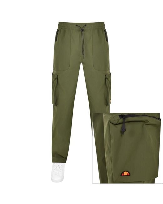 Ellesse Green Squadron Cargo Trousers for men