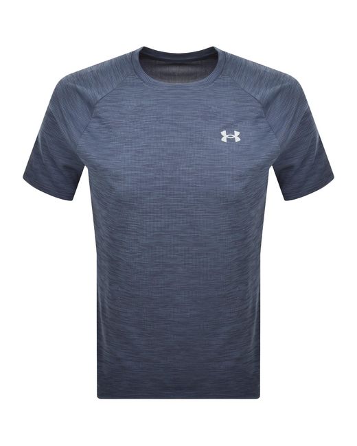 Under Armour Blue Tech Textured T Shirt for men