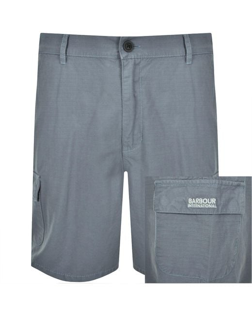 Barbour Blue Ripstop Shorts for men