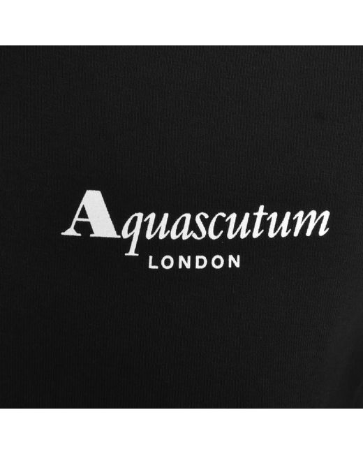 Aquascutum Black London Full Zip Hoodie for men