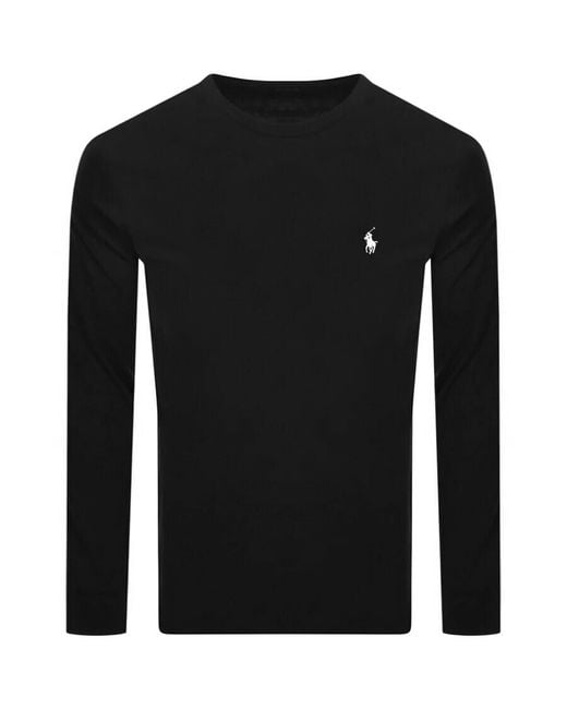 Ralph Lauren Black Long Sleeved T Shirt for men